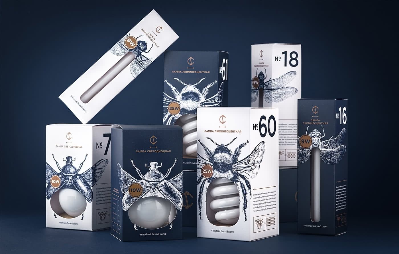 packaging design lampadine creative 1