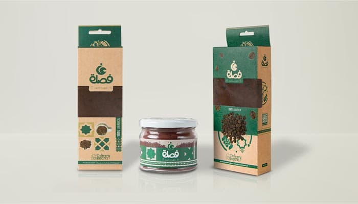 hanging box for coffee branding identity