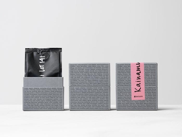 lettering design coffee boxes