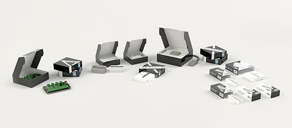 A whole set of boxing solutions for electronic components