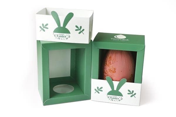 Components of the Easter egg box and final result