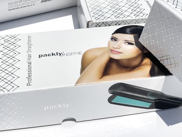 E-flute box for cosmetic accessories