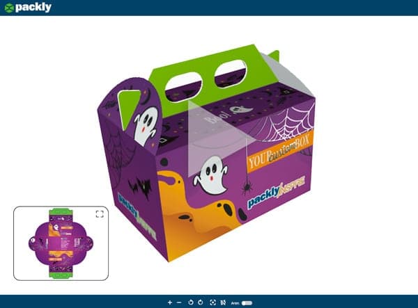 3D preview of the Halloween box