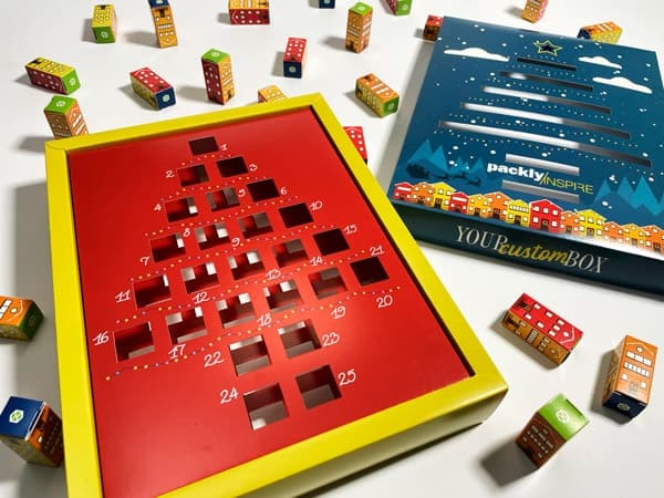 Close up on the cutouts with the small boxes