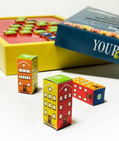 Close-up on the boxes for each day of the advent