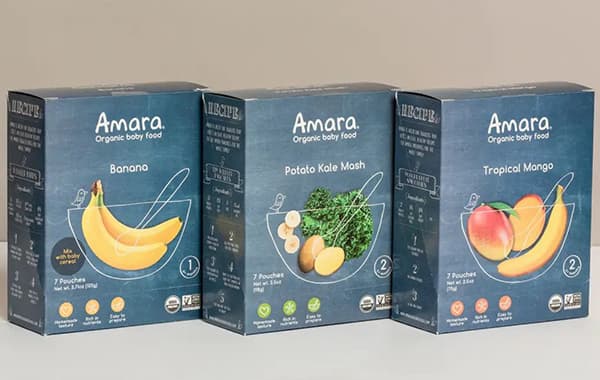 Packaging for baby food: organic by Amara