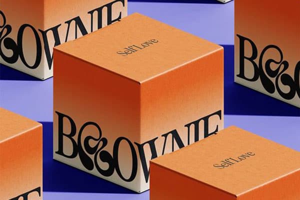 peach fuzz pantone of the year boxes