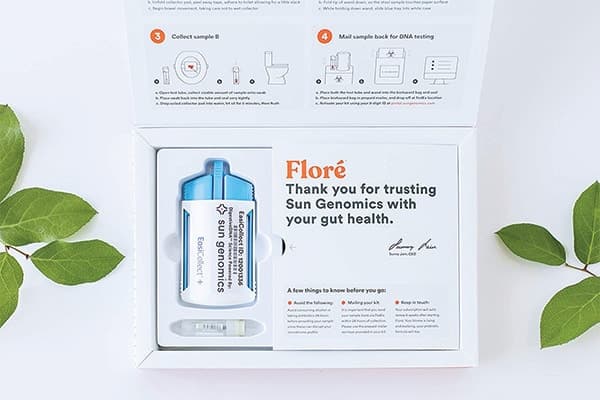 Florè probiotics analyzer inner insert box design