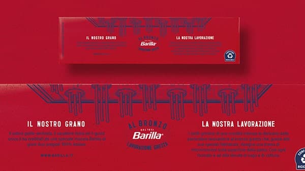 The rough processing Barilla pasta product line