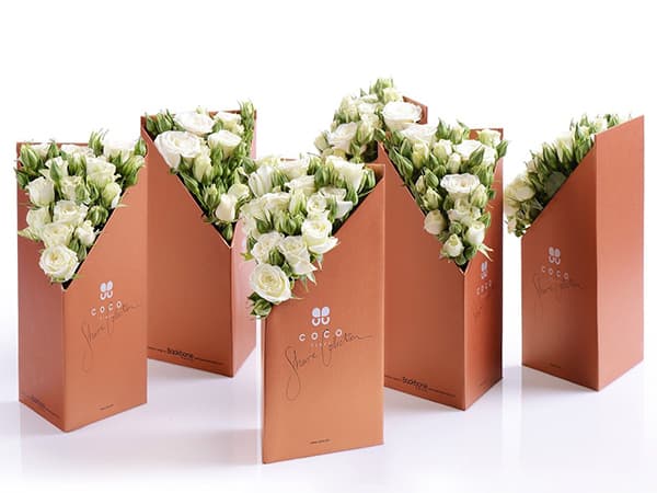 Tsutsumi box for flowers replicable on Packly