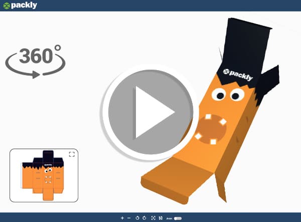 Halloween-themed box: 3D preview