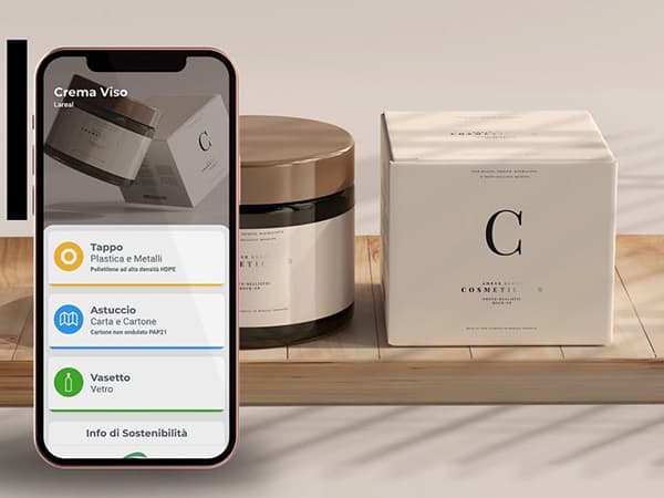Digital environmental labeling on mobile.